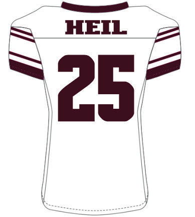 Jaxon Heil #25 White Replica Jersey