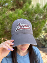 Sequin Script Aggies Legacy Dad Cap