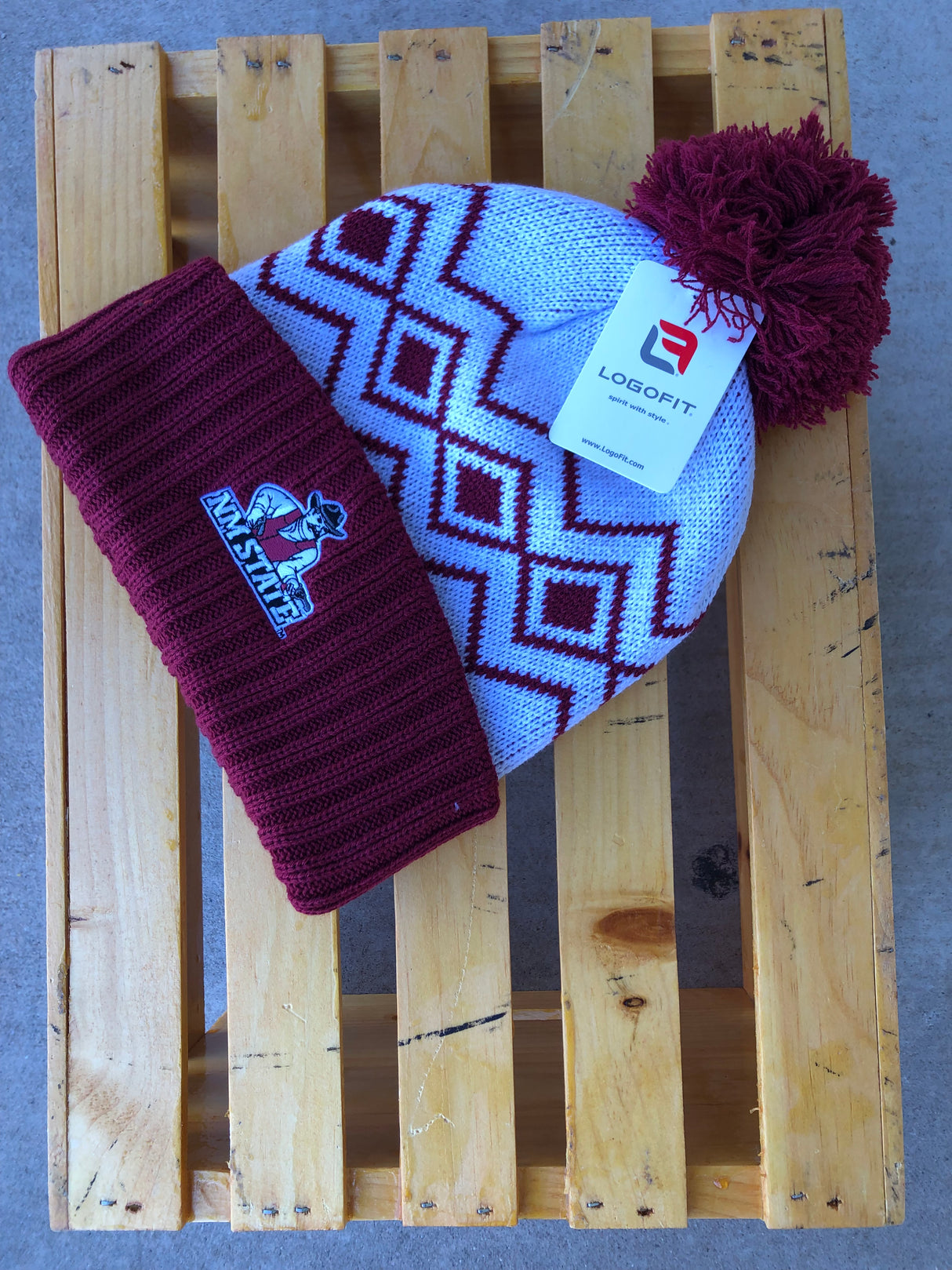 NM State Fleece Beanies