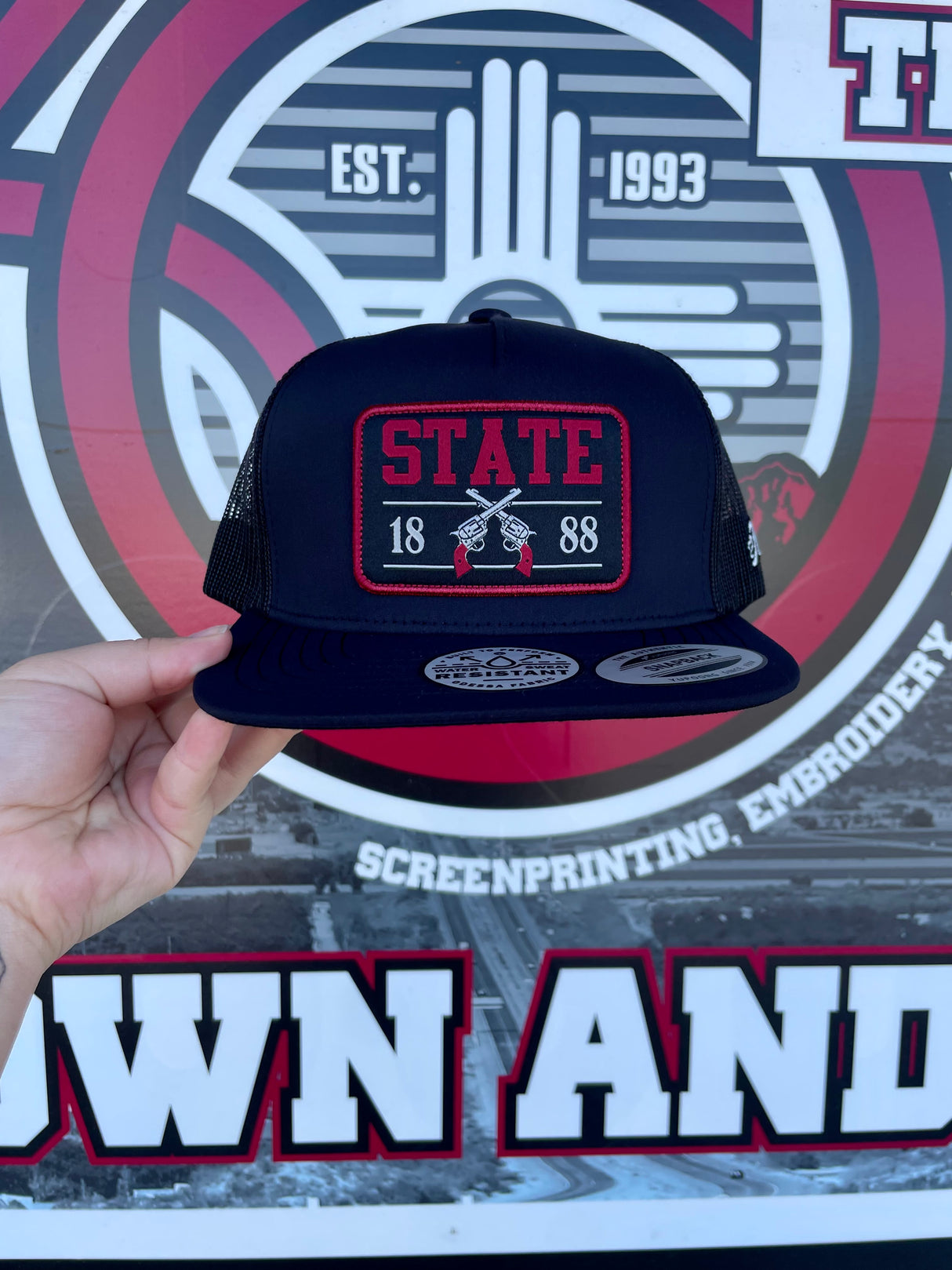 NM State 1888 Hooey 5 Panel Trucker