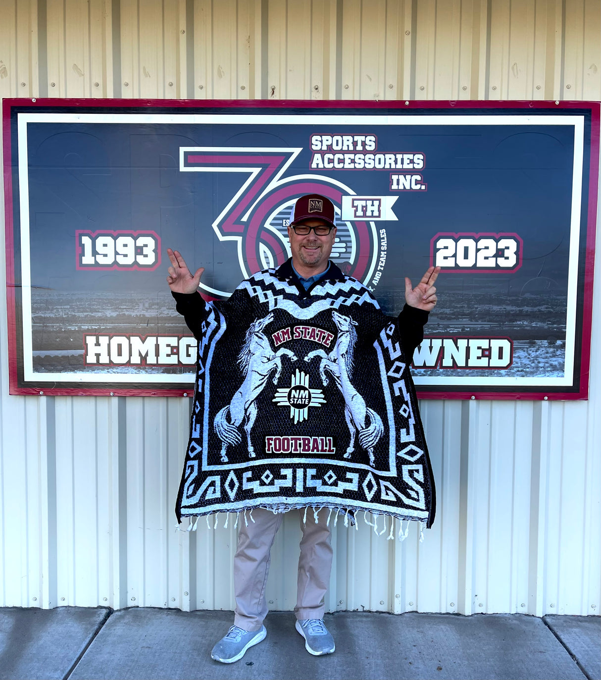 NM State Football Poncho