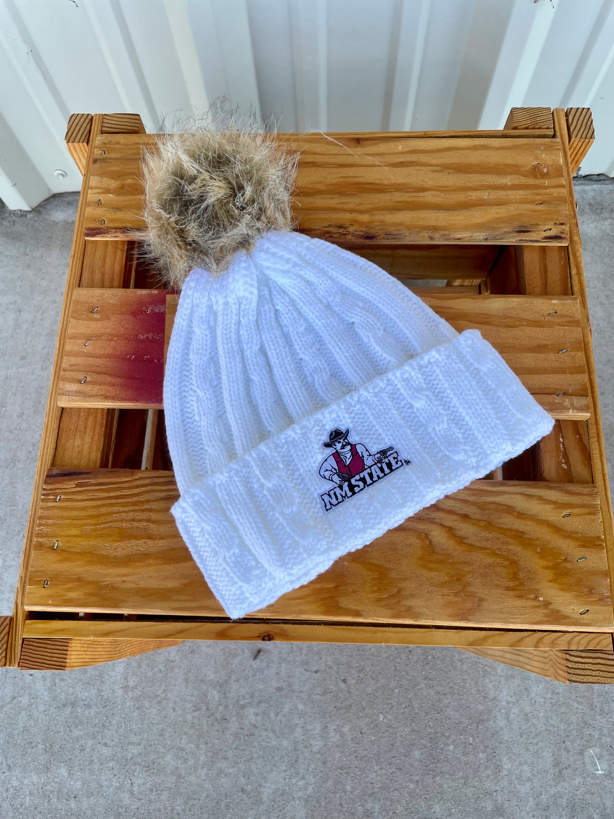 NM State Fleece Beanies