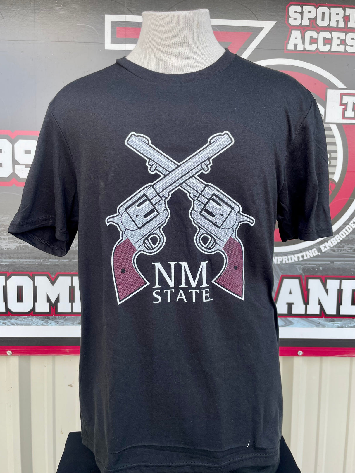 NM State Crossed Guns Tee