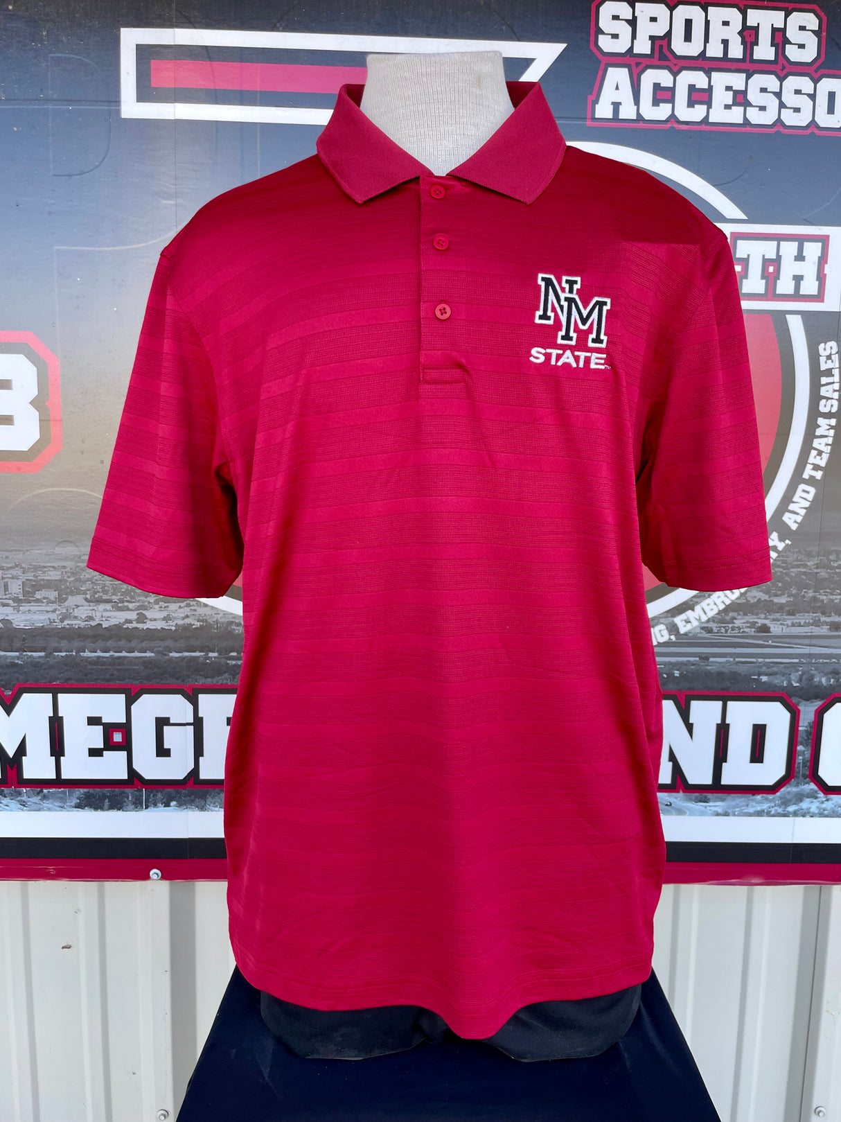 Men's Champions NM State Textured Polo