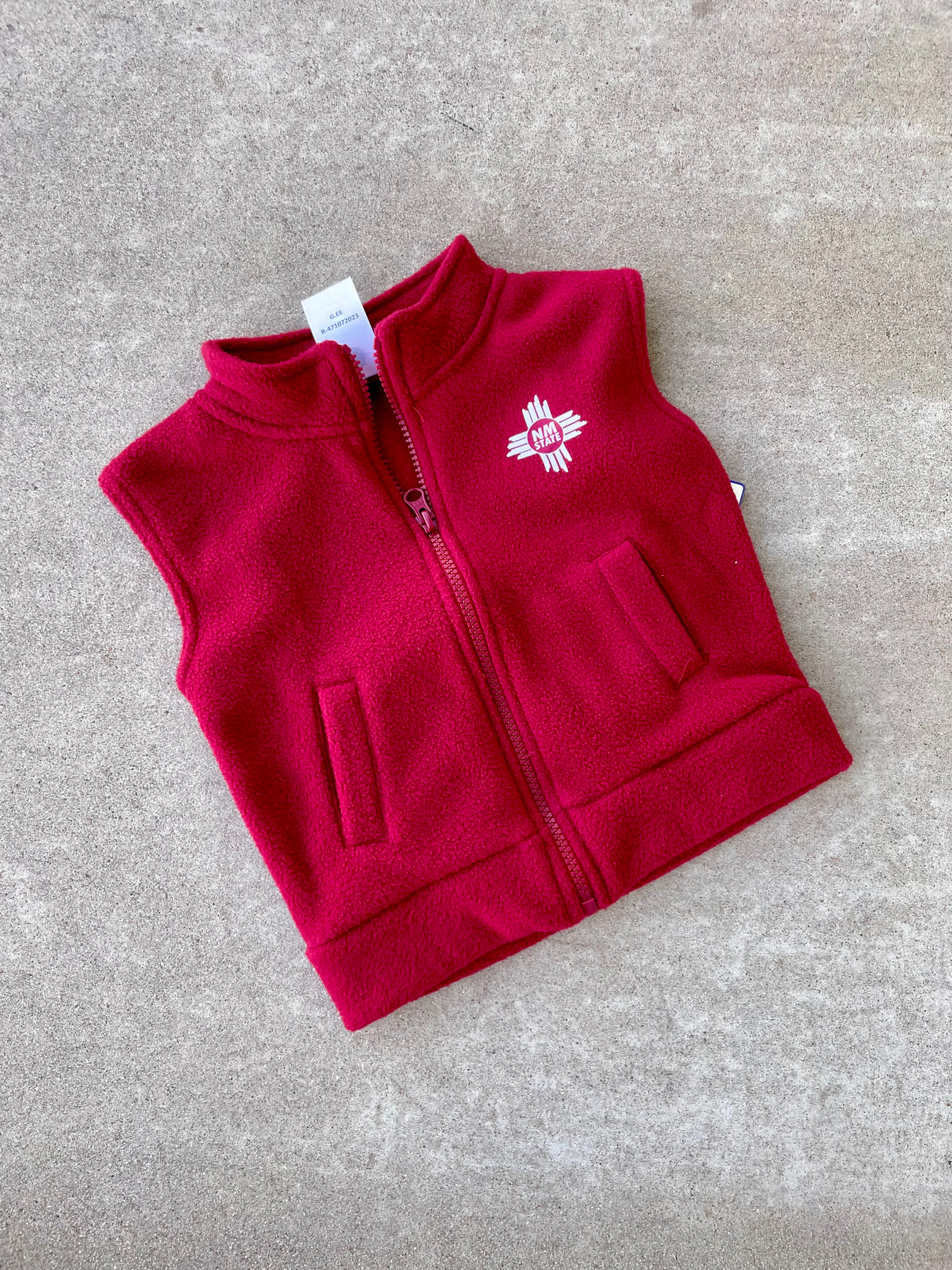 NM State Zia Infant Fleece Vest