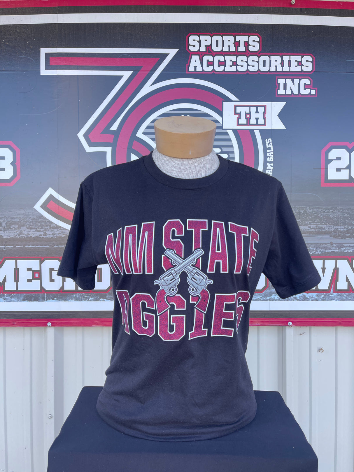 New Mexico State Maxima Glitter Tee