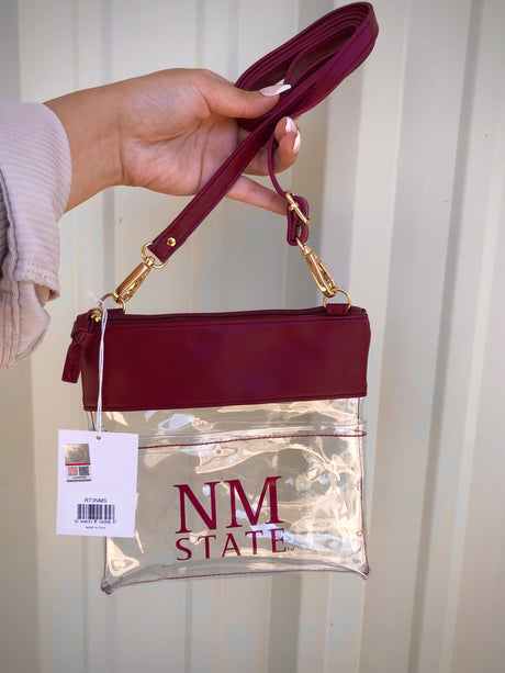 NMSU CLEAR GAMEDAY CROSSBODY PURSE