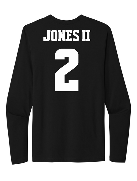 Keith Jones II #2 Baseball Stitched Long Sleeve Tee