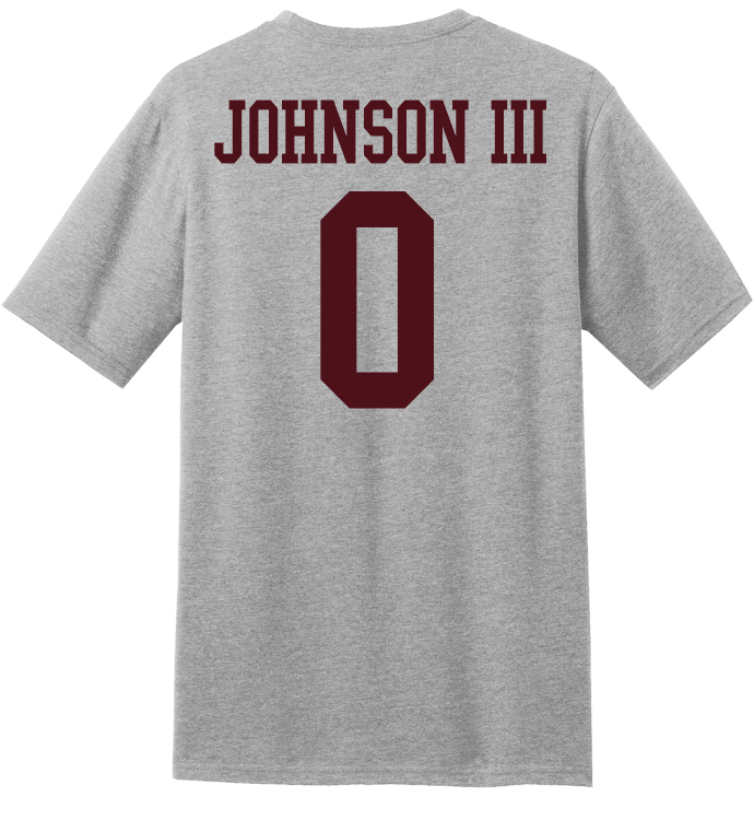 PJ Johnson III #0 Football Tee