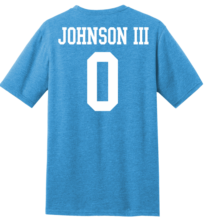 PJ Johnson III #0 Football Tee
