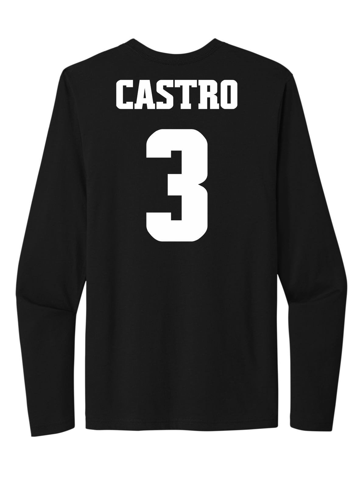 Bella Castro #3 Football Stitched Long Sleeve