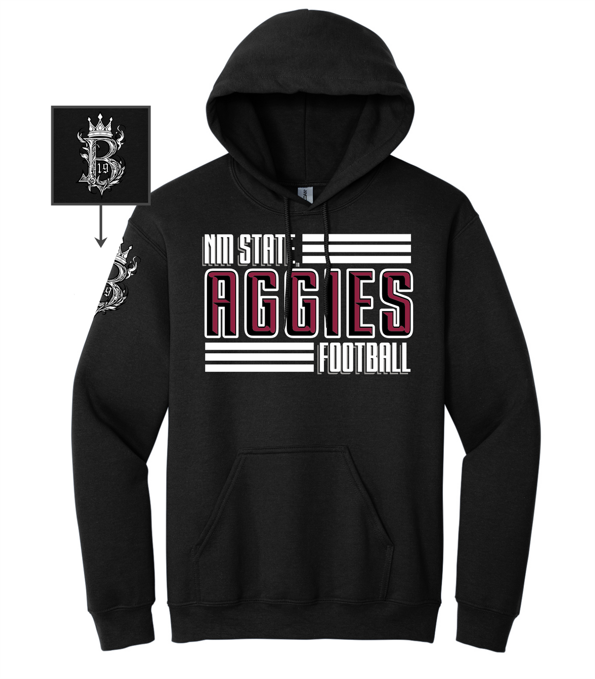 Brodrick Malone-Bradford #19 Football Hoodie