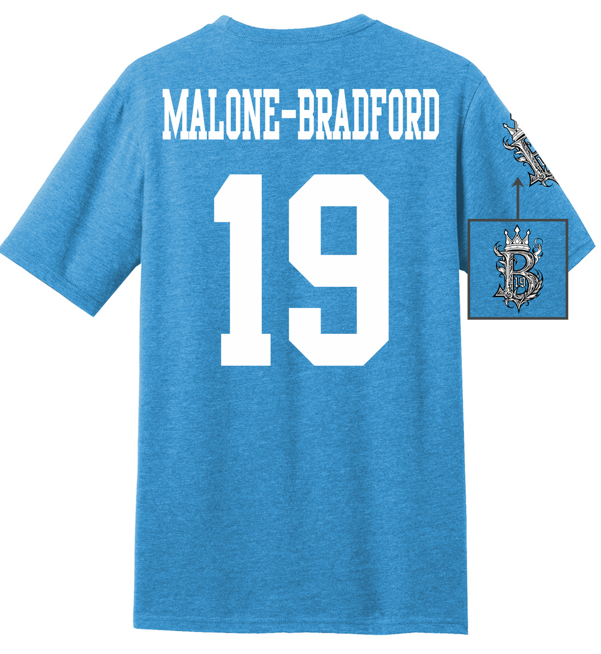 Brodrick Malone-Bradford #19 Football Tee
