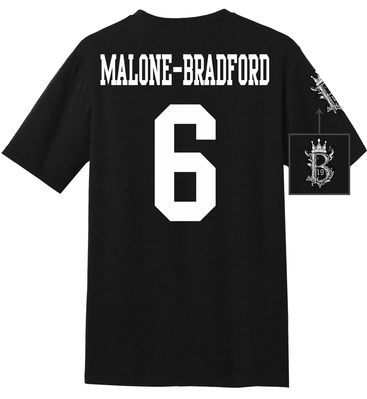 Brodrick Malone-Bradford #19 Football Tee