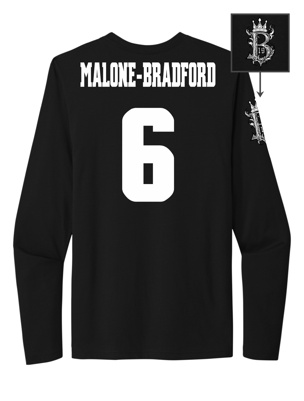 Brodrick Malone-Bradford #6 Football Long Sleeve