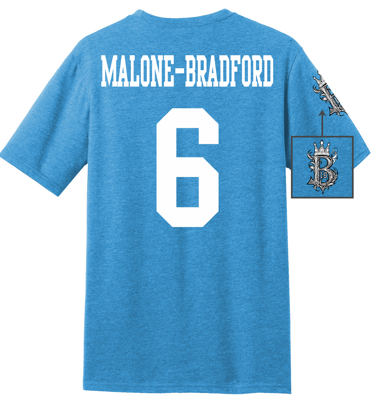 Brodrick Malone-Bradford #19 Football Tee