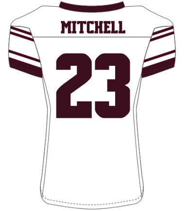 Nate Mitchell #23 White Replica Jersey