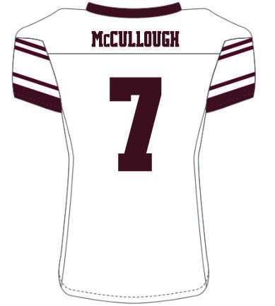 DJ McCullough #7 White Replica Jersey