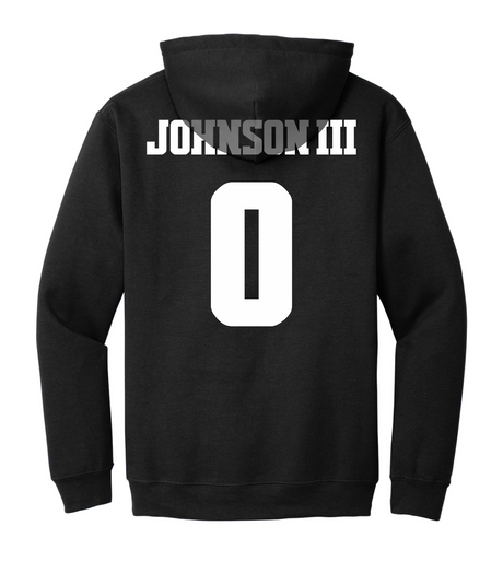 PJ Johnson III #0 Football Stitched Hoodie