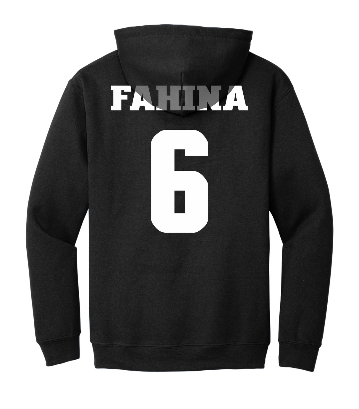 Naki Fahina #6 Football Stitched Hoodie