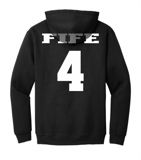 Logan Fife #4 Football Stitched Hoodie