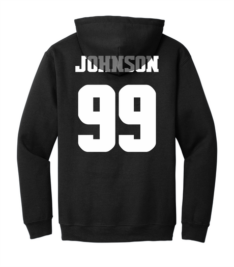 Liko Johnson #99 Football Stitched Hoodie