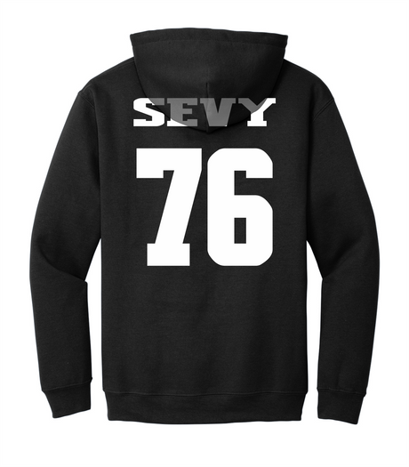 Kai Sevy #76 Football Stitched Hoodie