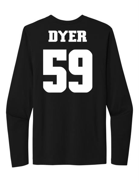 Deven Dyer #59 Football Stitched Long Sleeve