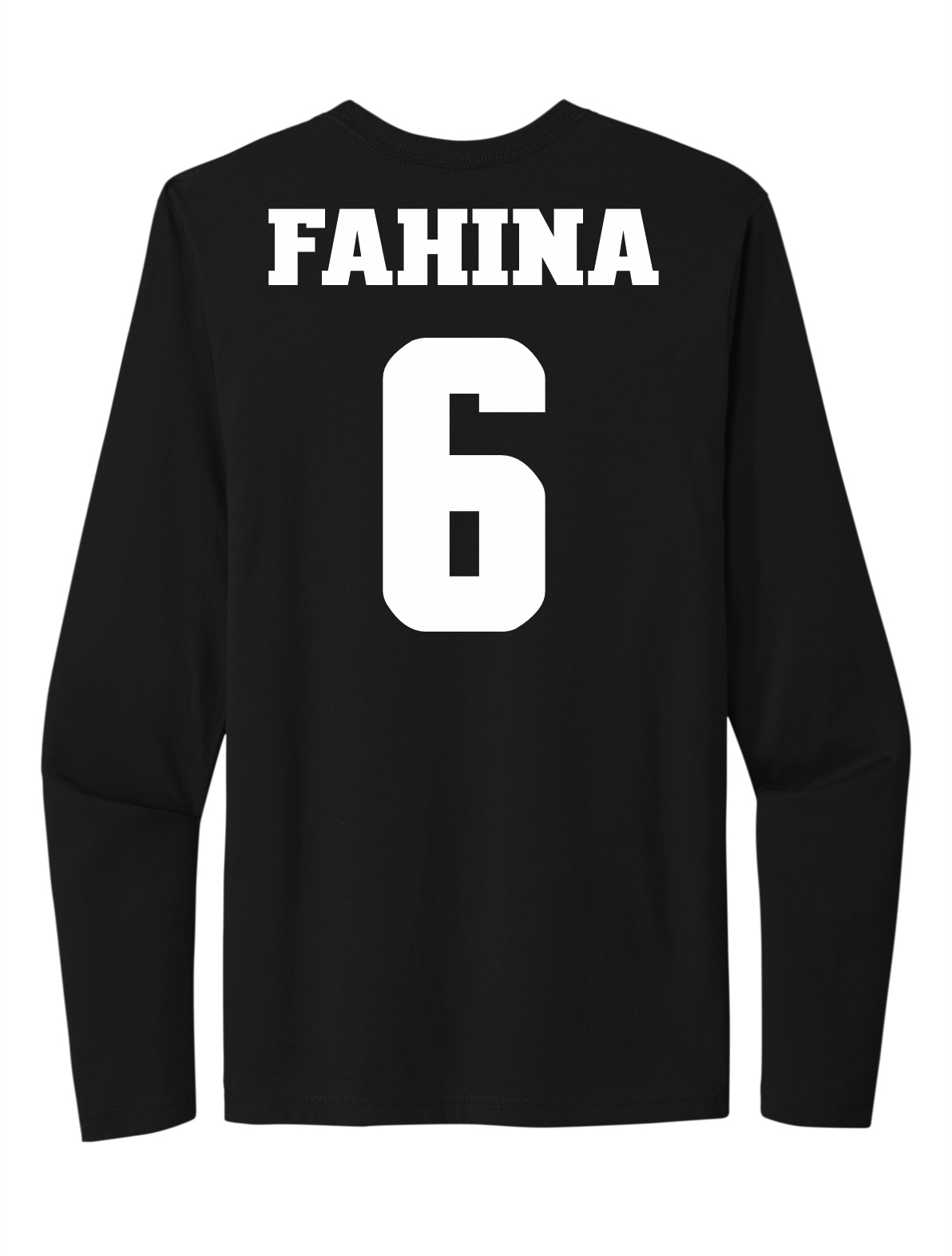 Naki Fahina #6 Football Stitched Long Sleeve