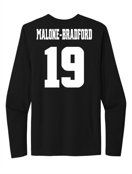 Brodrick Malone-Bradford #19 Football Stitched Long Sleeve