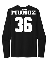 Angel Muñoz #36 Football Stitched Long Sleeve