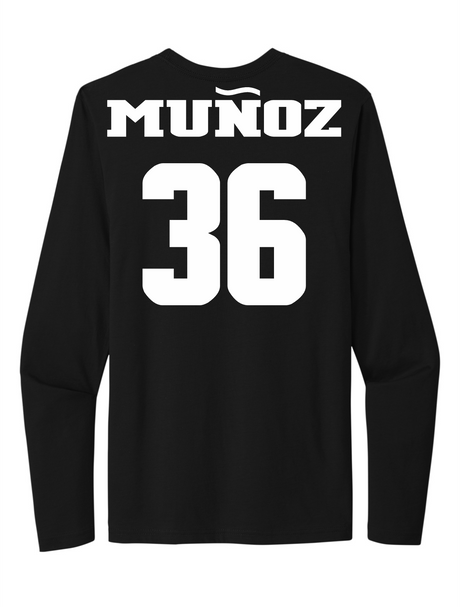 Angel Muñoz #36 Football Stitched Long Sleeve