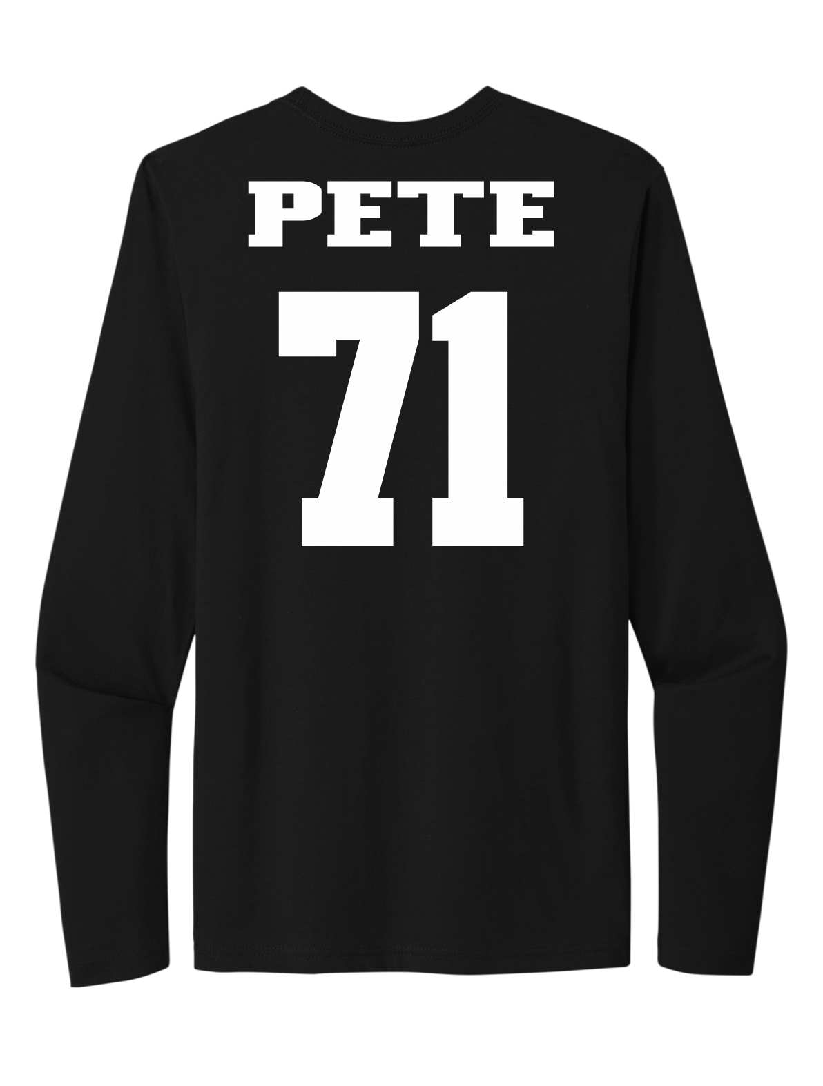 Shiyazh Pete #71 Football Stitched Long Sleeve