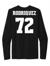 Jai Rodriquez #72 Football Stitched Long Sleeve