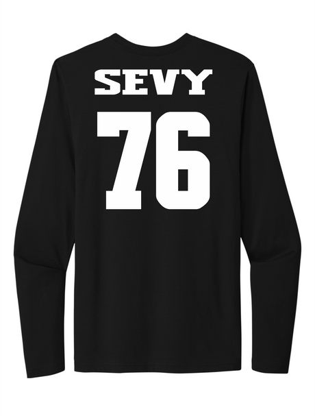 Kai Sevy #76 Football Stitched Long Sleeve