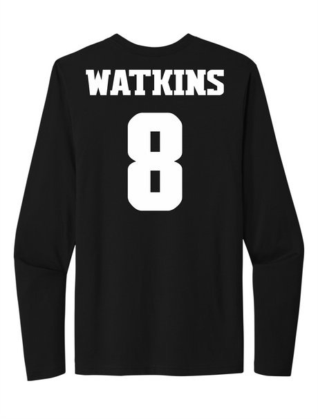 Ahmonte Watkins #8 Football Stitched Long Sleeve