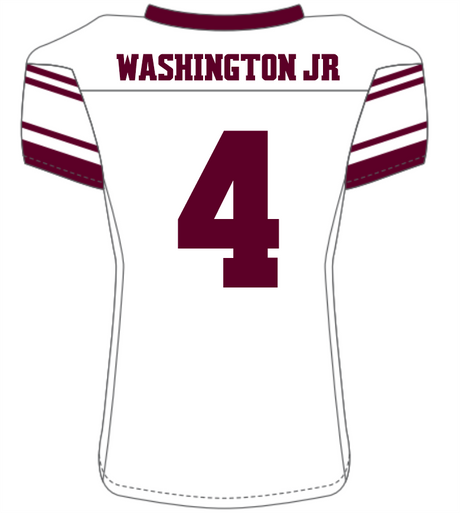 Mike Washington Jr. #4 White Replica Jersey