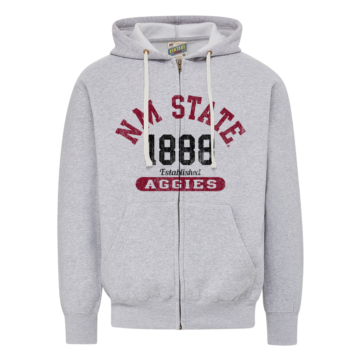 NM State 1888 Aggies Vintage Fleece Zip Up