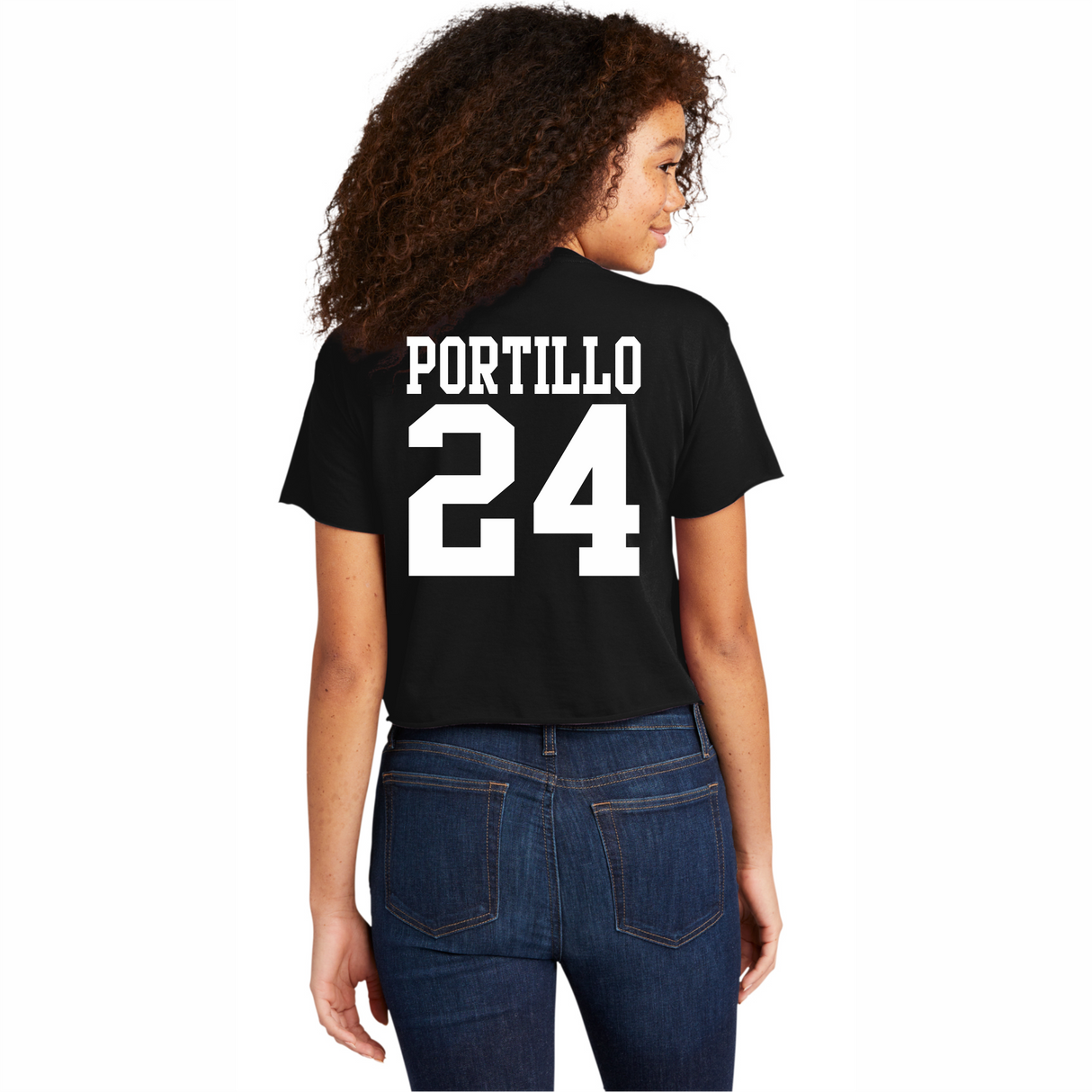 Daniela Portillo #24 NIL Retro Crop Tee