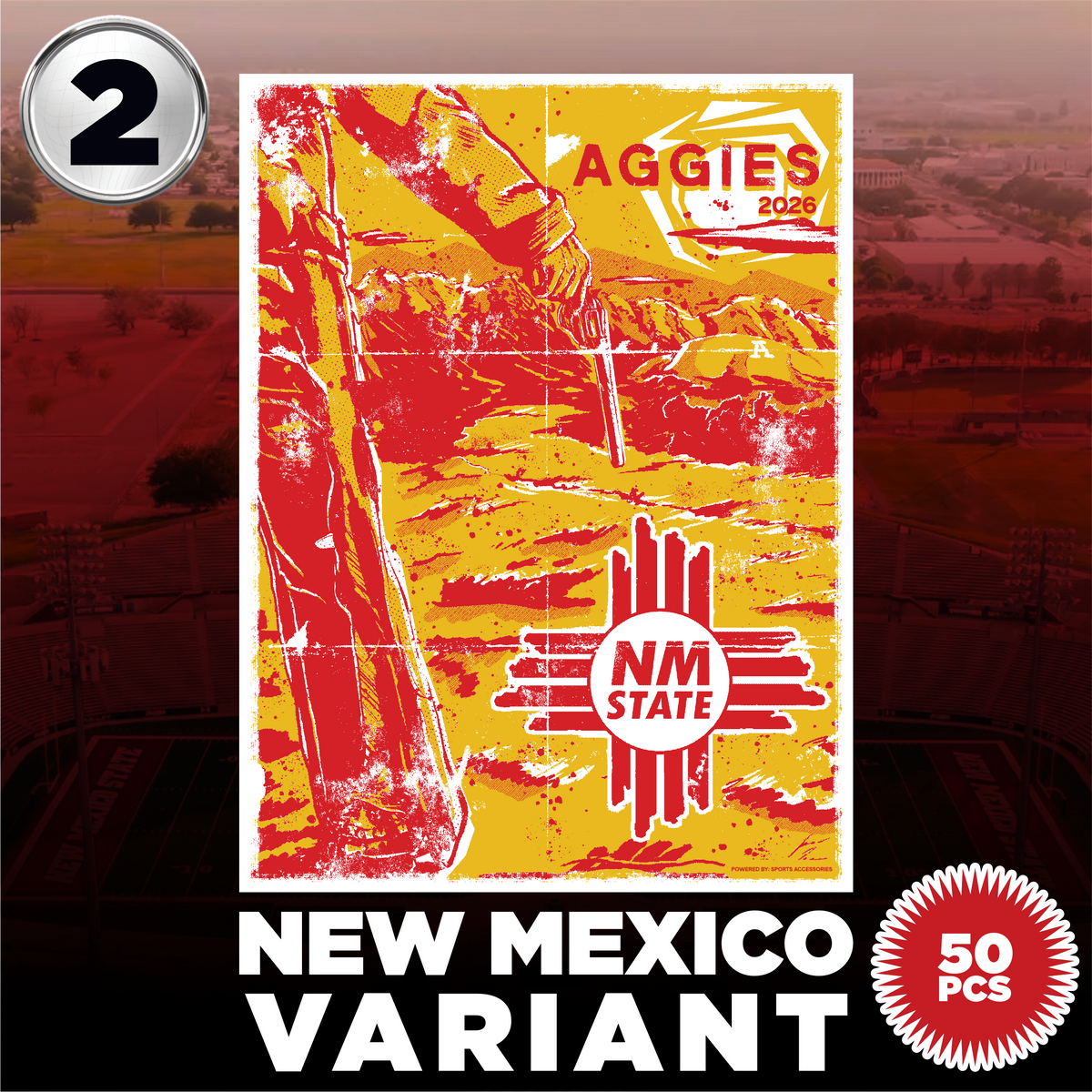 *LIMITED EDITION* NM STATE SOUTHWEST SHOWDOWN GAME DAY POSTER
