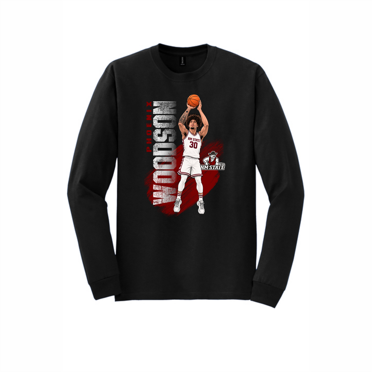 Phoenix Woodson #30 3-POINTER Long-Sleeve Signature Tee