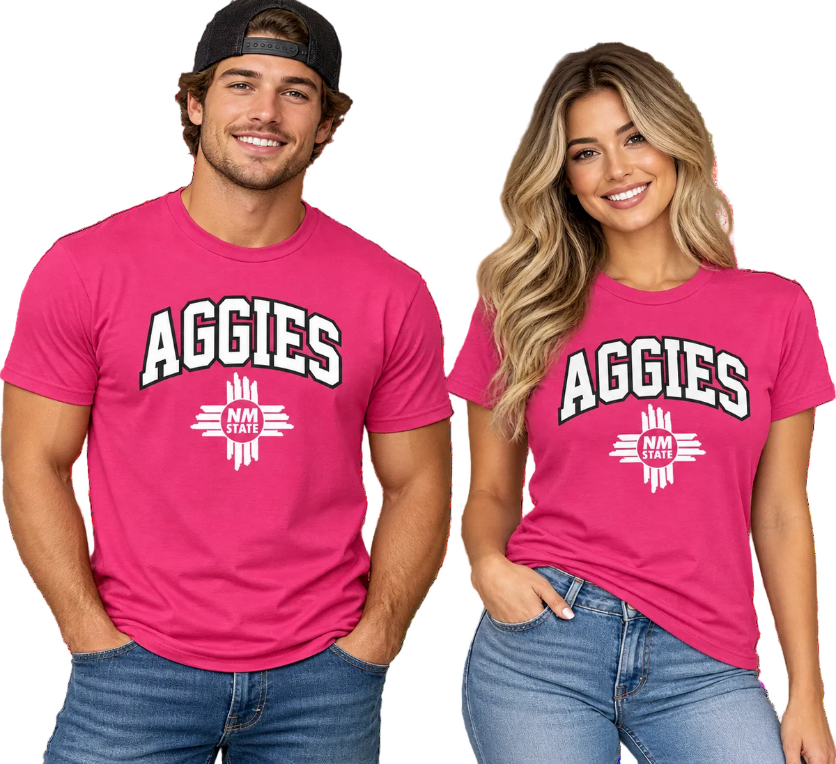 NM State Aggies Pink Tee