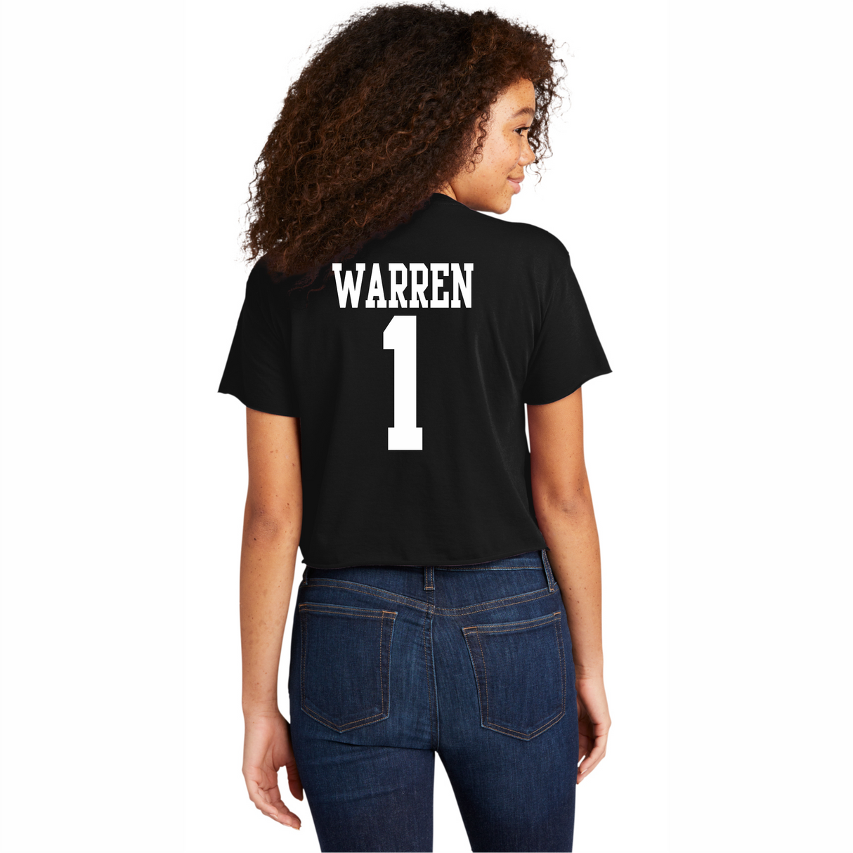 Imani Warren #1 NIL Retro Crop Tee