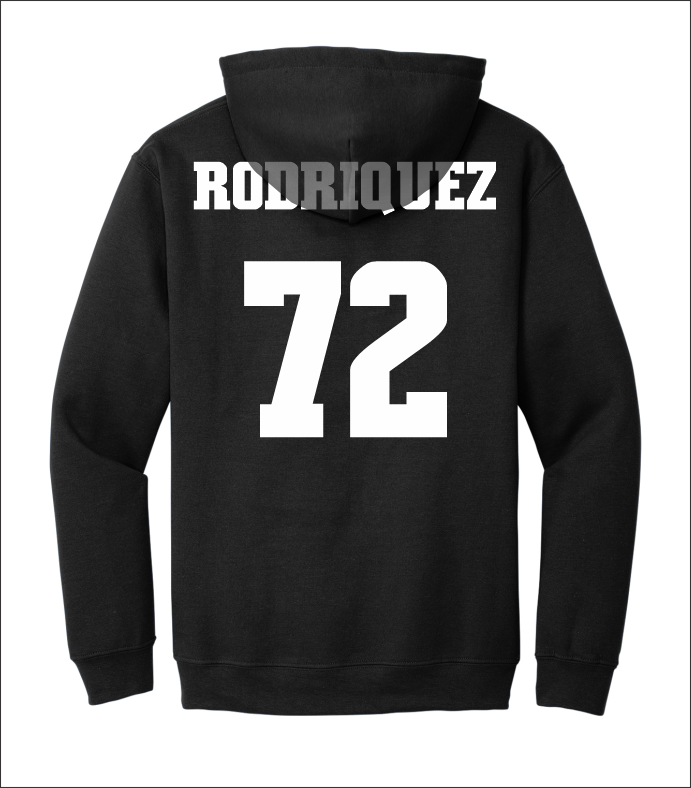 Jai Rodriquez #72 Football Hoodie