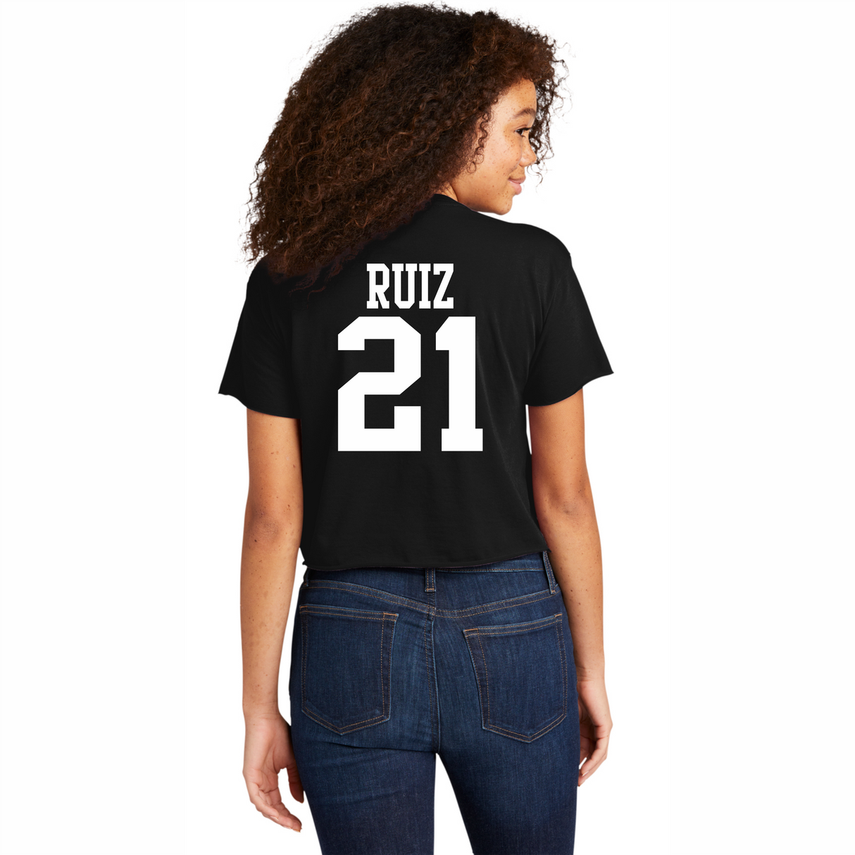 Jordyn Alexis Ruiz #21 NIL Retro Crop Tee