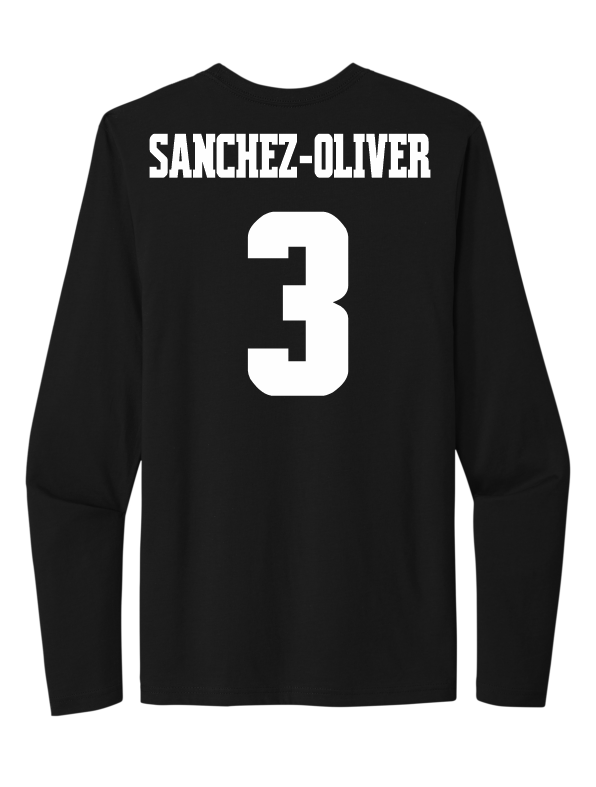 Sianny Sanchez-Oliver #3 Women's Basketball NM State Long Sleeve Tee