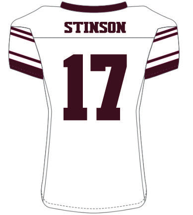 Justin Stinson #17 White Replica Jersey