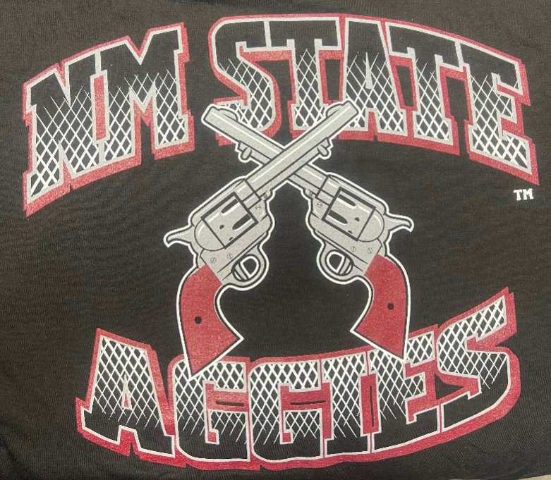 NM STATE AGGIES CROSSED GUN TEE