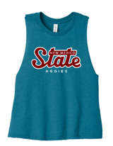 Retro State Women's Racerback Cropped Tank