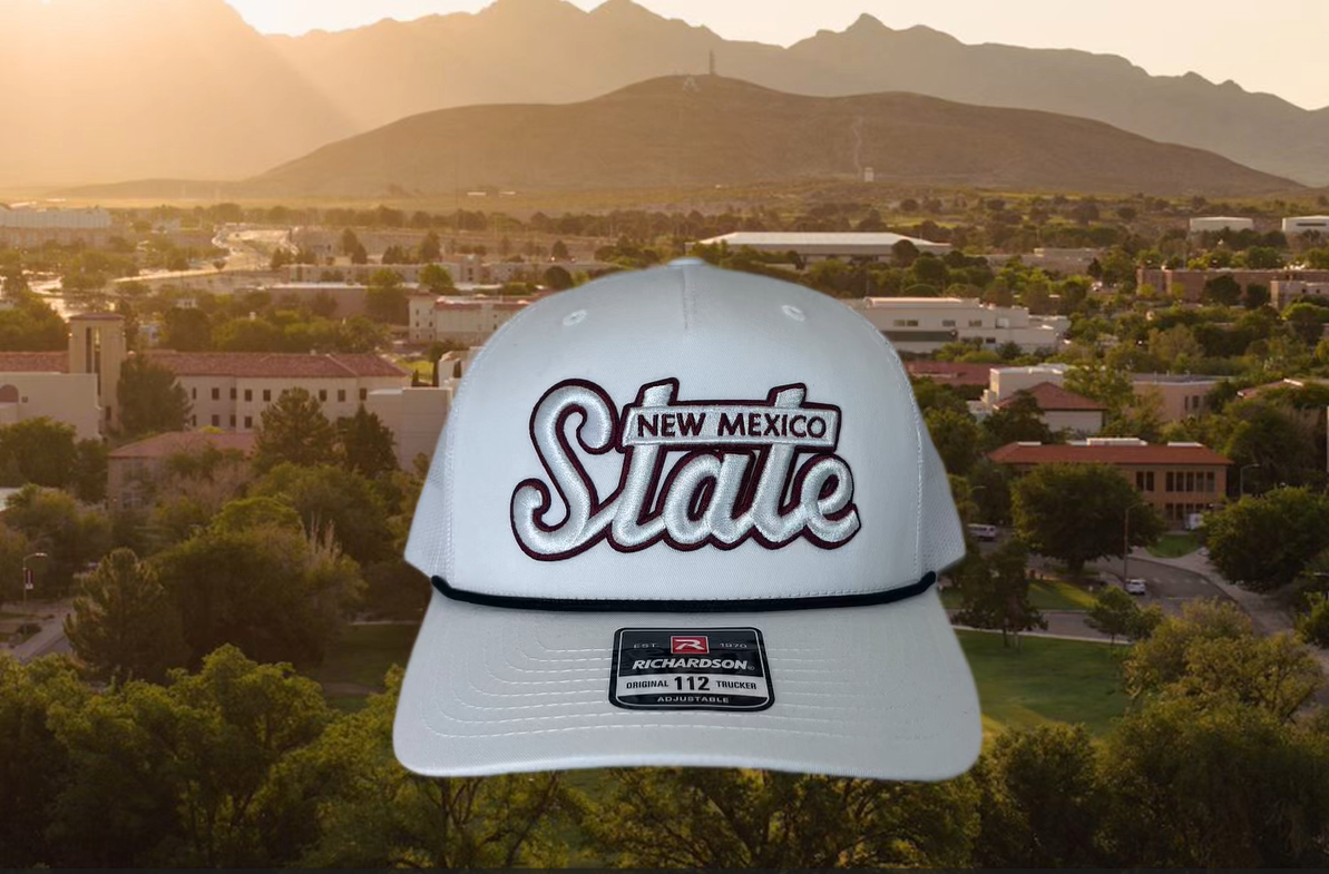 NM State Retro Trucker w/ Rope